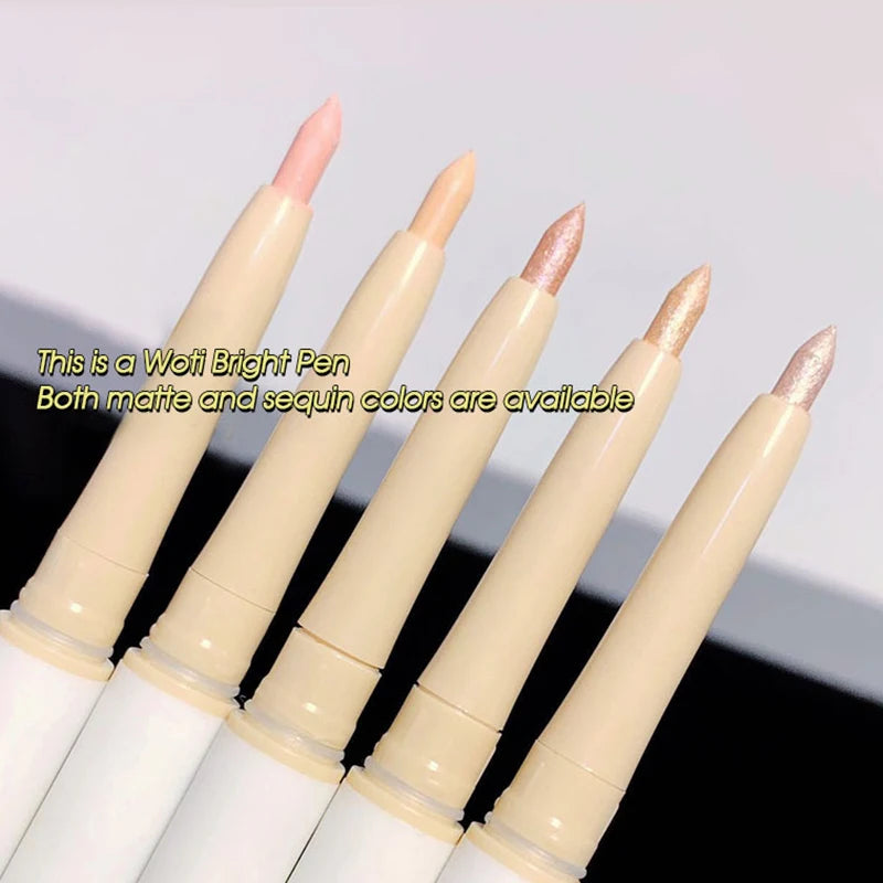 Double head lying Silkworm Pen