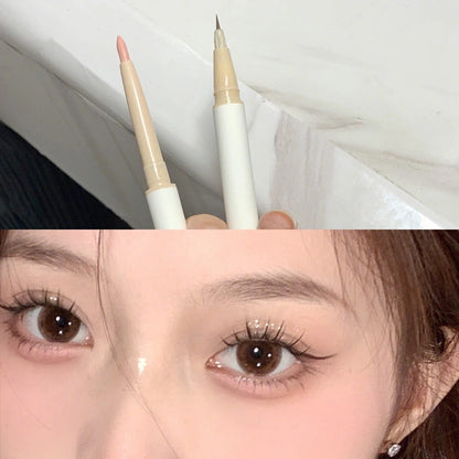 Double head lying Silkworm Pen
