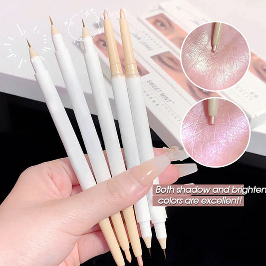 Double head lying Silkworm Pen