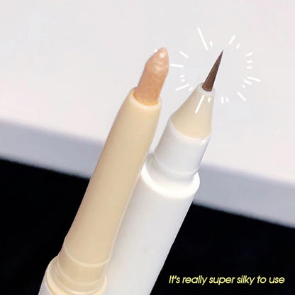 Double head lying Silkworm Pen